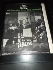 Columbia Recording Studios Rare Original 1963 Promo Poster Ad Framed! #2