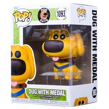Disney Dug Days Hero Dug With Medal Funko Pop #1093 PIXAR ¡Nuevo!