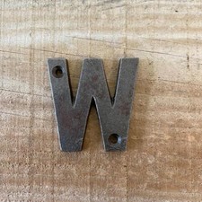 Cast Iron Letters 'W' - Rustic Signs - House Signs -Alphabet Letters - 5cm /2 "