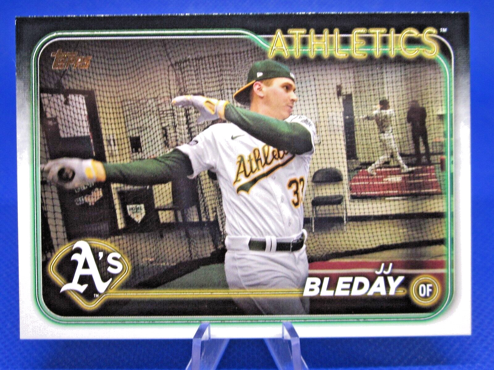 2024 TOPPS SERIES 1 #147 JJ BLEDAY SSP GOLDEN MIRROR VARIATION OAKLAND ATHLETICS