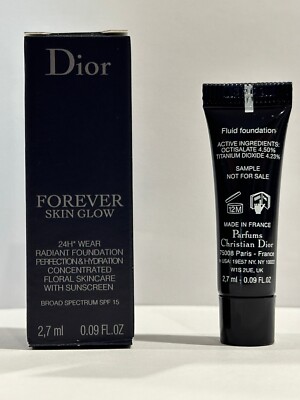 Dior Forever Skin Glow 24H Wear Radiant Foundation 3N 2.7ml/0.09