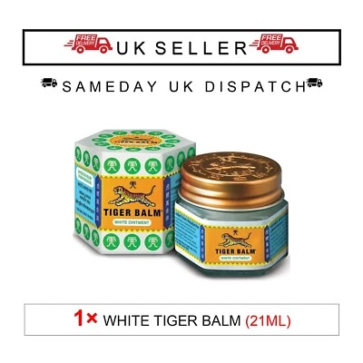 1x White Tiger Balm 21ml | Relief for Muscle Aches & Tension | Same Day Dispatch