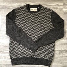 Jack Wills Men's Wool Knitted Pullover Sweater gray Size M
