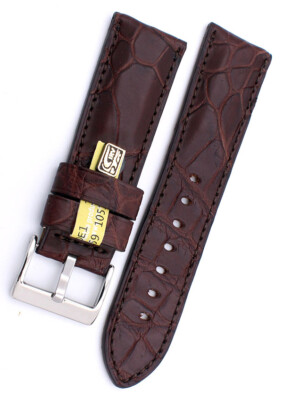 24mm Louisiana ALLIGATOR BAND kompatibel Panerai Schließe made GERMANY 24/22mm