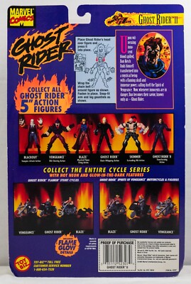 Ghost Rider II Action Figure Comic Glow in Dark Transforming