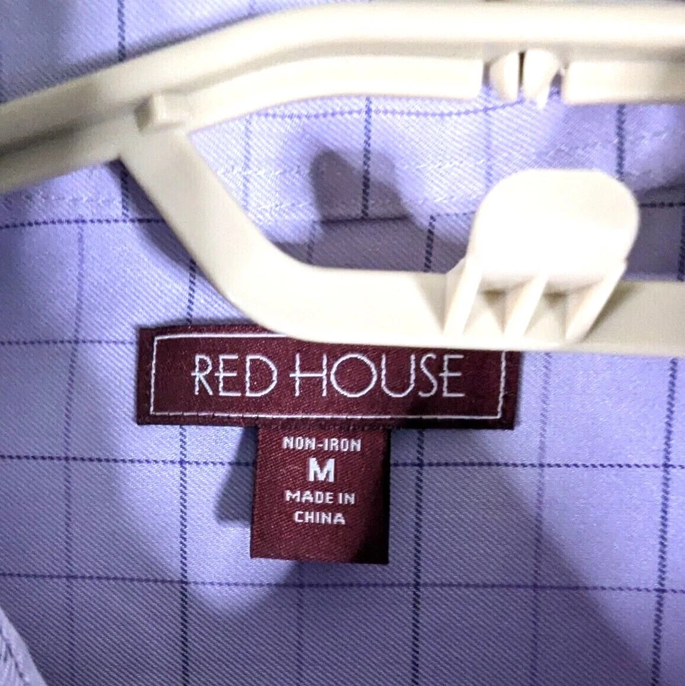 Red House Hombre Morado Cuadros M Camisa Pocono Profoods Emblema Usada Foto 3 de 4
