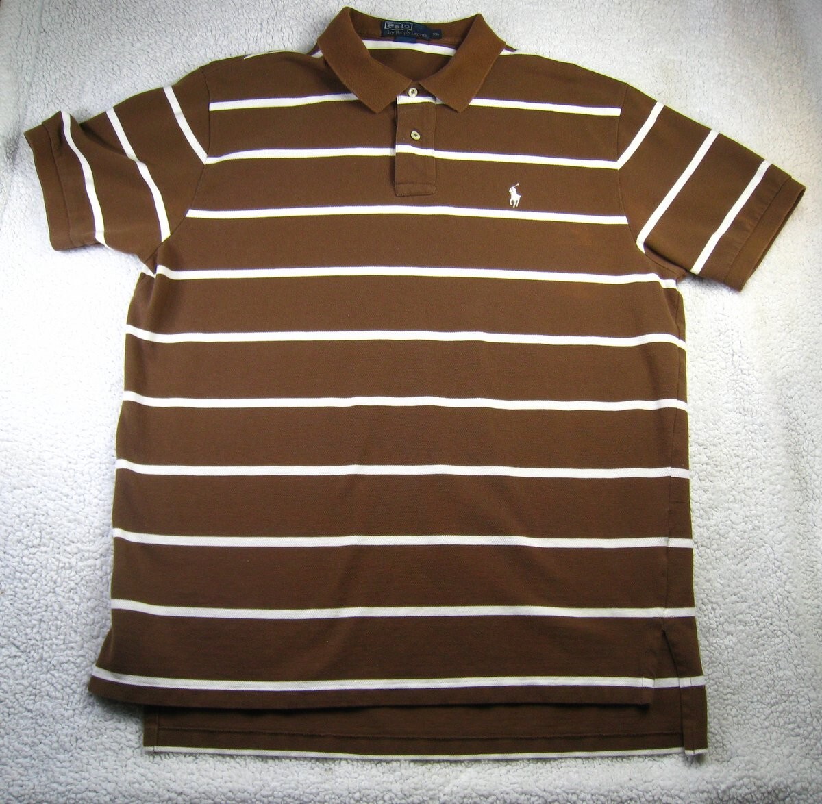 3 Polo Ralph Lauren Polo Uomo X Large Personalizzata Vestibilità Pony Colori Misti