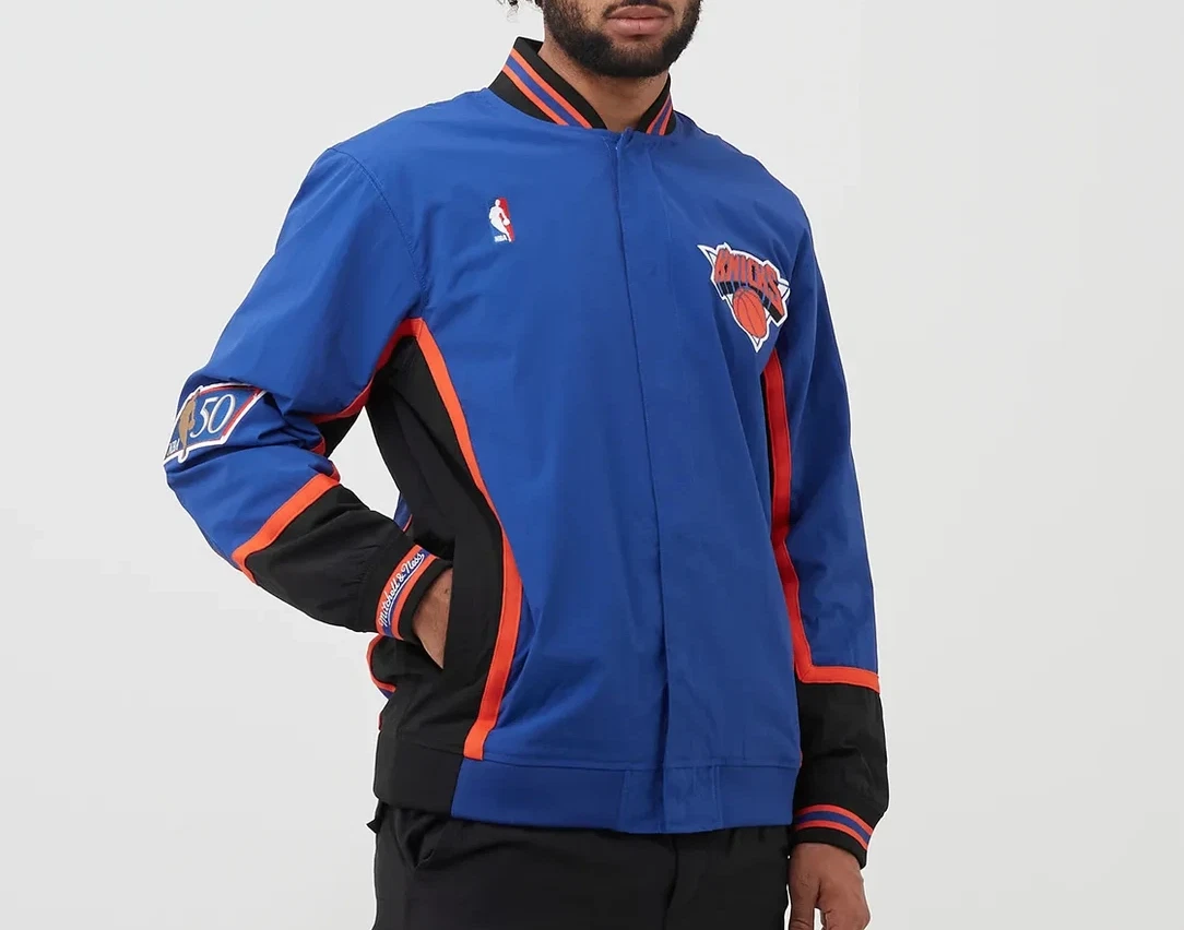 Mitchell & Ness NBA Authentic Warm-Up Jacket - White/Black