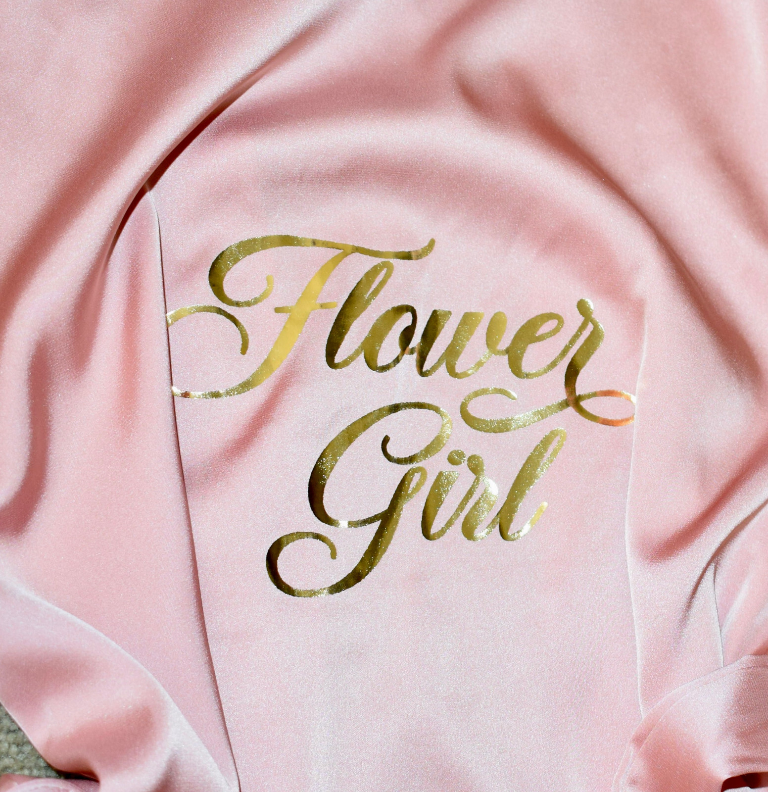 Flower Girl Kimono Robe with Gold Letters for Bridal Party eBay