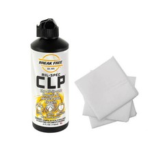 Break Free CLP Gun Cleaner 4oz Squeeze Bottle with Cotton Patches