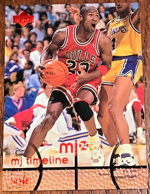 1998 UPPER DECK  BASKETBALL MJ TIMELINE MICHAEL JORDAN NR-MINT CARD #21-JUL120
