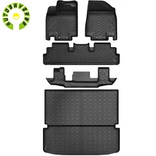 3D 3Rows Floor Mats + Cargo Liner for 2022-2025 Nissan Pathfinder 7 Passengers