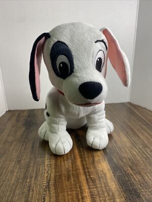 Disney 101 Dalmations Patch 11'' Plush White Dog Stuffed Animal Kohls Cares 
