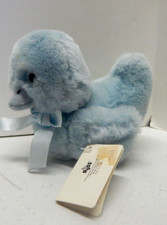 VTG Russ Baby Quackers Blue Duck Chick TAGS Caress Soft Pets 7603