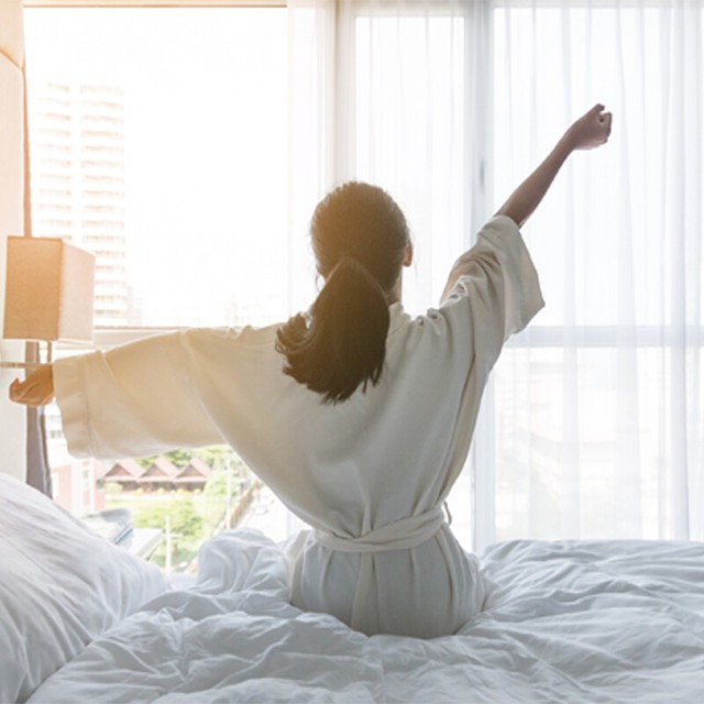 Curtains for cosy sleep