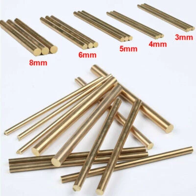 3mm/4mm/5/6/8mm Brass Rod Bar Handles Making Rivets Pin Pins DIY Supplies