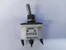 Vintage Quality Safran Eaton 8530K91 Switch Toggle DC On-Off-On USED