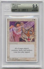 Graded Kismet BGS Beckett 9.5 GEM MINT QUAD Alternate 4th Edition 1995 MTG Magic