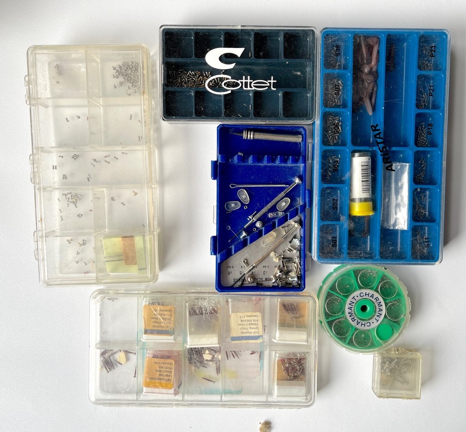 Vintage Lot Eyeglass Frame Parts Repair Bespoke Eyeglasses Rivets