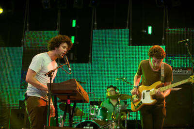 Ian Hultquist and Michael Angelakos of Passion Pit perform on The - Old Photo 2