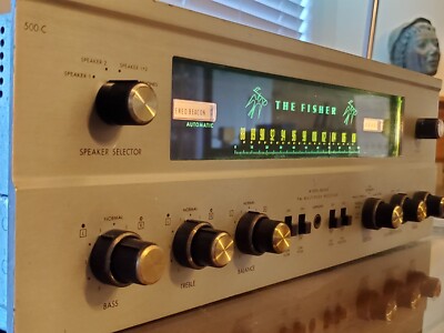 1964 TESTED Fisher 500-C VACUUM TUBE Stereo Tuner/ Pre-Amp/ POWER