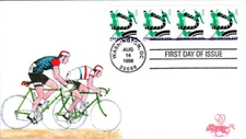 #3229 Green Bicycle B Line FDC (29319983229001)