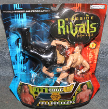 WWF JAKKS RINGSIDE RIVALS SERIES 3 EDGE VS WILLIAM REGAL WRESTLING FIGURE SET