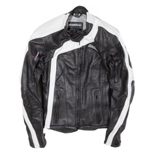 Probiker Armoured Womens Motorcycle Jacket Black Leather Xs