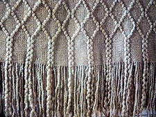 100% Acrylic Knitted Soft Throw Solid Camel Color Textured 50"x60" Breathable