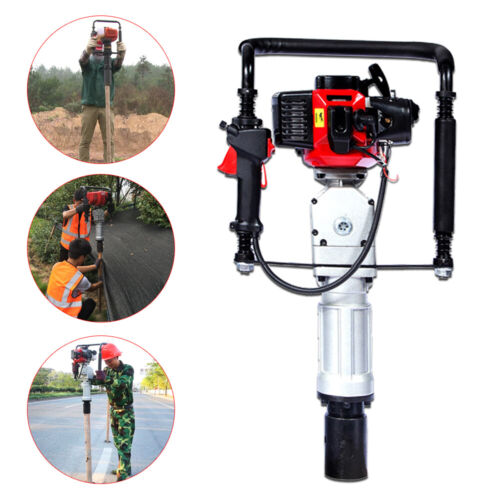 2 Stroke 2.3HP Gas-powered Pile Driver Gasoline T Post Fence Post Driver  52cc