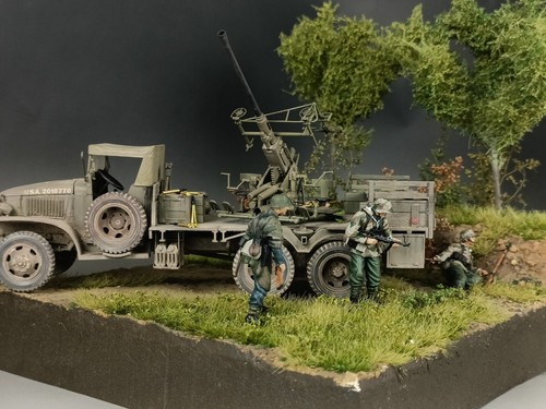 Figura Normandía 1/35 Construida Pintada Segunda Guerra Mundial German Kampfgruppe Von Luck Soldier C - Imagen 5 de 14