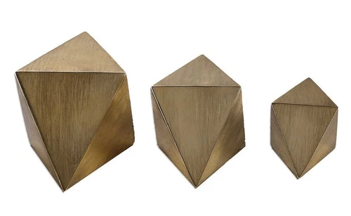 Uttermost 20007 Rhombus Champagne Accents Table Top Accessories Décor Set - Picture 3 of 3