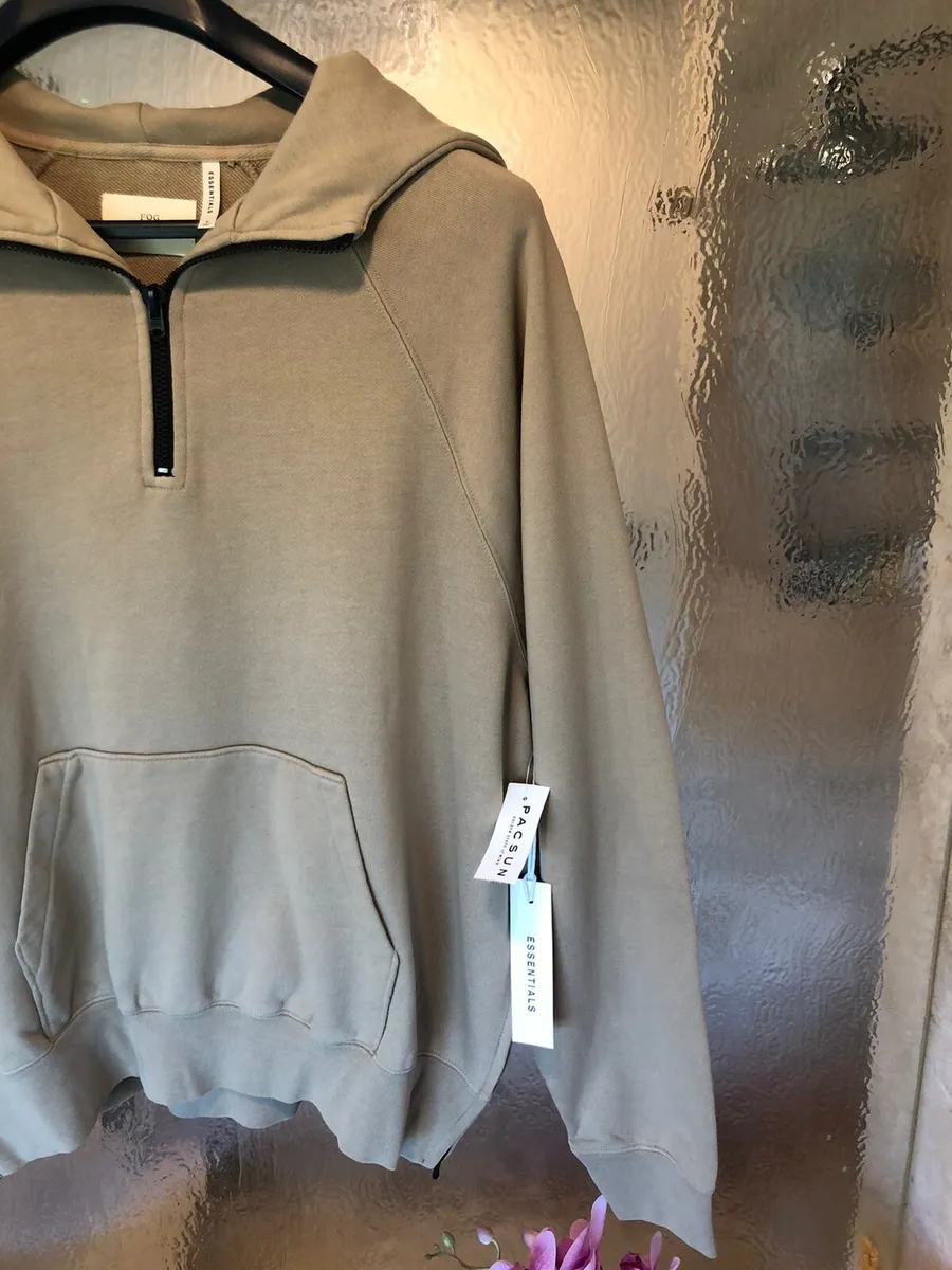 FOG/FEAR OF GOD X PACSUN SOLD OUT CHINCHILLA HALF ZIP PULLOVER