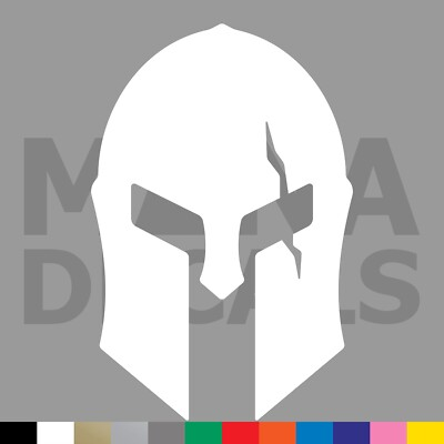 #ad Spartan Helmet Vinyl Die Cut Decal Sticker Corinthian Sparta Greek Armor $12.99