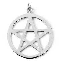 Pentagramm Groß Schmuck AnhäNger 925 Silber