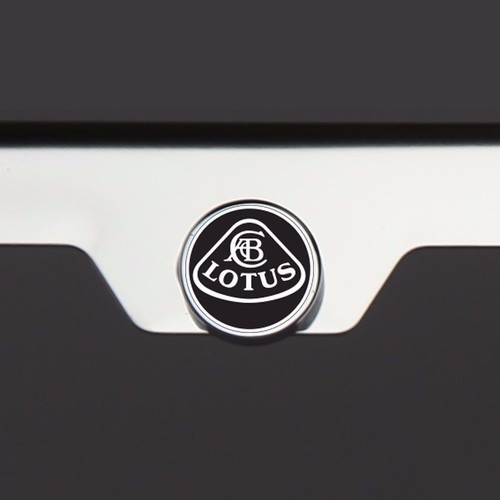 New Chrome T304 License Plate Frame Tag Lotus Black Letter Laser Etched Engraved - Picture 3 of 7