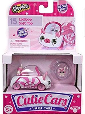 Shopkins Cutie Car #15 Lollipop Soft Top Car Die Cast with Mini Shopkin-RETIRED!