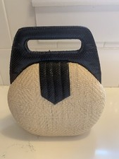 Vintage Genie Handbag Purse Strap Snakeskin Handle Or Crossbody Geometric