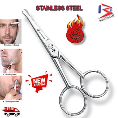 BEAUTYTRACK Facial Hairs Grooming Nose Scissors Mustachio Blunt Scissor Trimming Baby Hair