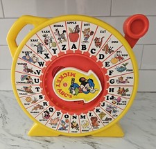Vintage 1989 Mattel Disney See N Say Mickey Mouse ABC's Learning Toy .