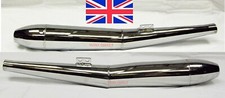 PAIR BMW CHROME CIGAR EXHAUST SILENCERS 1969 ON R50/5,R60/5,R75/5 R50 R60 R75