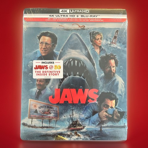 Jaws 4K UHD + Bluray Limited Edition 50th Anniversary Steelbook