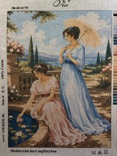 Via Printed Needlepoint Tapestry Gobelin Canvas Only 40x50 Cm
