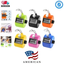 Pack of 6 Colors Handheld , 4-Digit Number Clicker Counter, Hand Mechanical P...