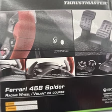 Thrustmaster - Ferrari 458 Spider Racing Wheel for Xbox One - Black/Red/Yellow