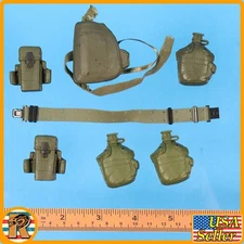 Nam Misc Gear - Plastic Belt & Pouch Set - 1/6 Scale for Action Figures {112}