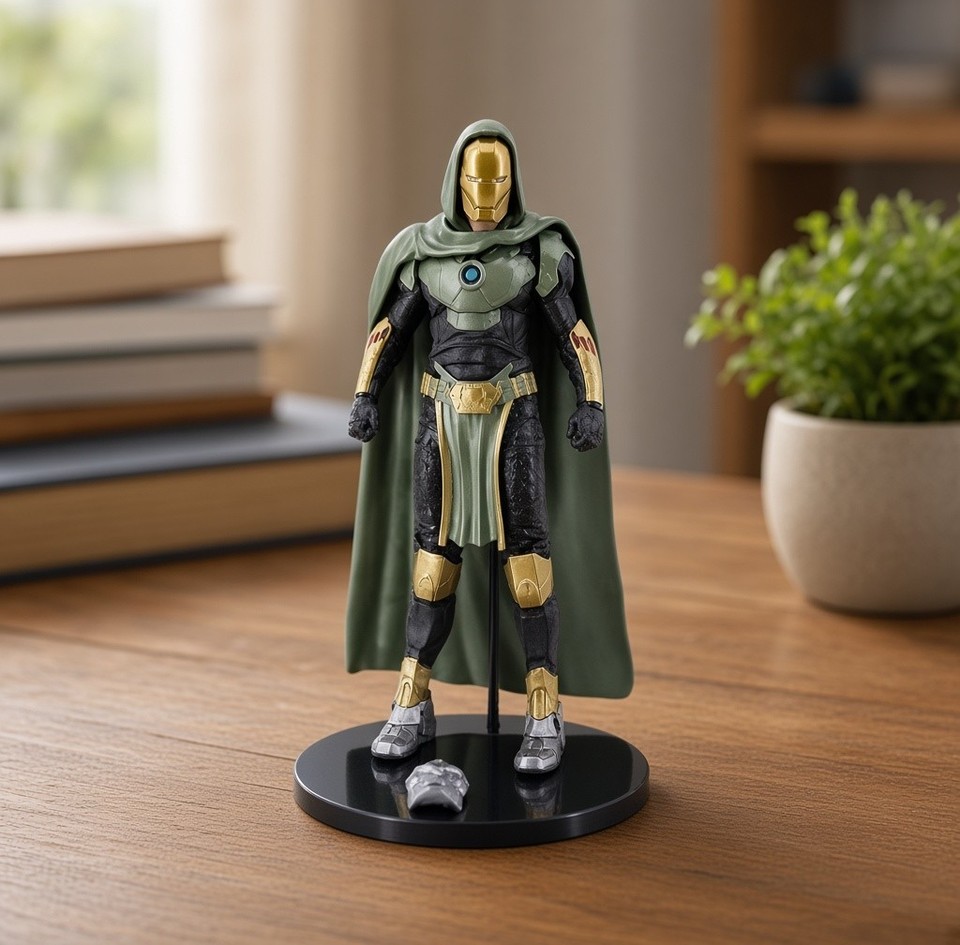 Doctor Doom RDJ Action Figure Avengers Doomsday Marvel Figure 2 Masks ...