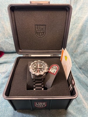 Luminox F-117 Nighthawk GMT Gunmetal Diver Quartz MILITARY XA.6422