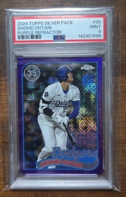 2024 Topps Update- 1989 Topps Chrome Mojo Shohei Ohtani Purple Refractor /75