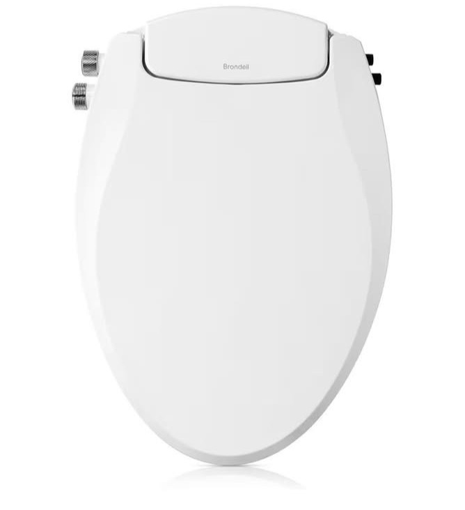 S102-ew Non-electric Bidet Toilet Seat, Elongated-white